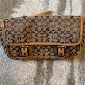 Vintage Coach Brown Signature Fanny Pack/Crossbody Bag
